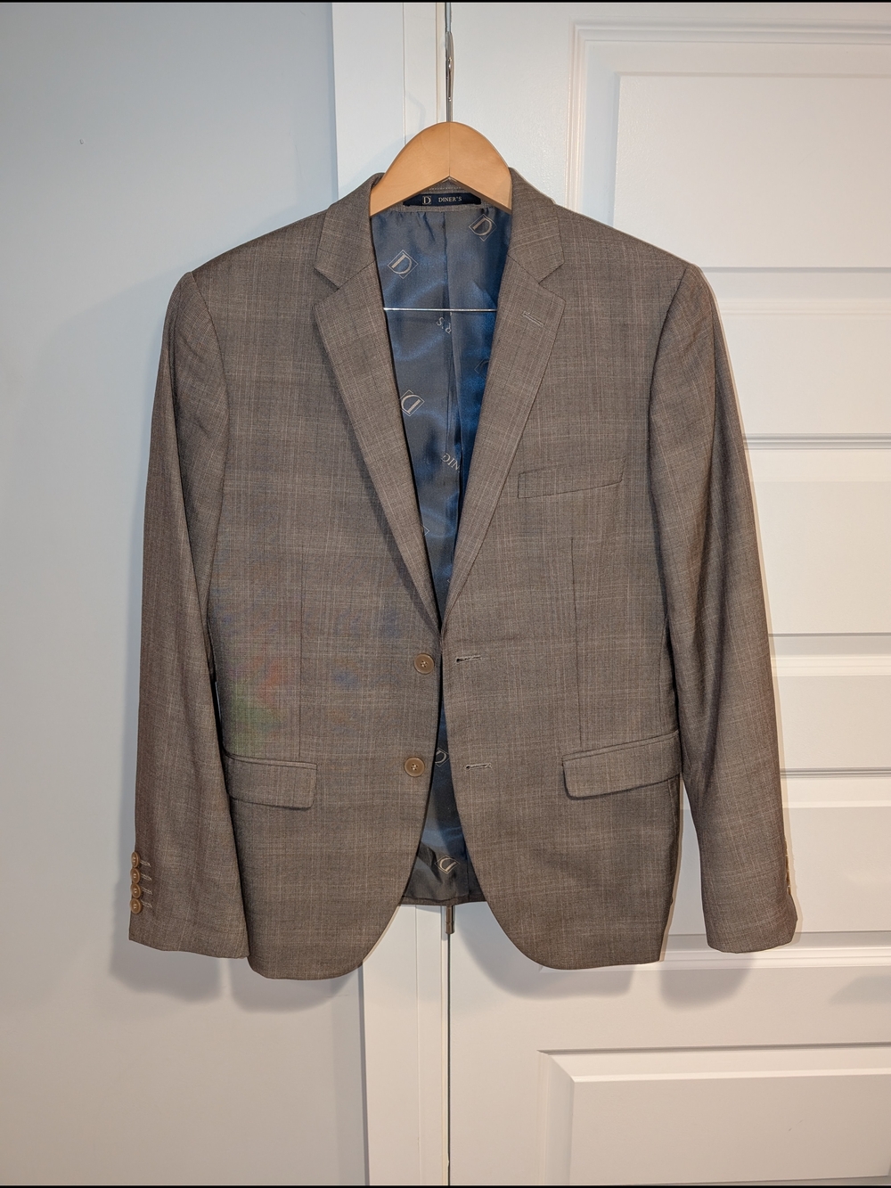 Brown Plaid Sport Coat - Slim Fit